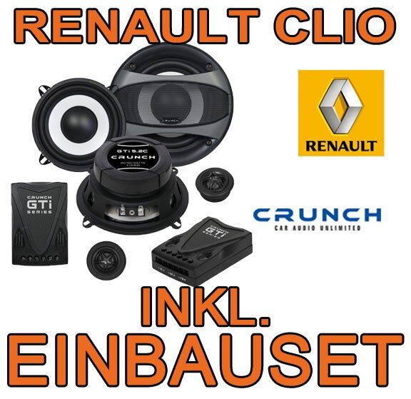Lautsprecher Tür - Crunch GTi5.2C - 13cm 2-Wege System für Renault Clio 1 - justSOUND