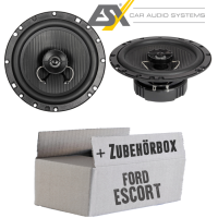 Lautsprecher Boxen ESX HZ62 HORIZON - 16,5cm Koax Auto Einbausatz - Einbauset passend für Ford Escort Front - justSOUND