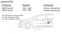 Lautsprecher Boxen Focal ISU130 | 13cm 2-Wege Auto Einbauzubehör - Einbauset passend für Opel Corsa B/C Heck - justSOUND