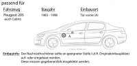 Lautsprecher Boxen Focal ISU130 | 13cm 2-Wege Auto Einbauzubehör - Einbauset passend für Peugeot 205 + Cabrio Front - justSOUND