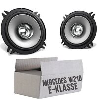 lasse W210 Heck - Lautsprecher Boxen Kenwood KFC-S1356 - 13cm Koax Auto Einbauzubehör - Einbauset passend für Mercedes E-Klasse JUST SOUND best choice for caraudio