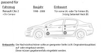 Lautsprecher Boxen Focal ISU130 | 13cm 2-Wege Auto Einbauzubehör - Einbauset passend für Renault Clio 2 Front Heck - justSOUND