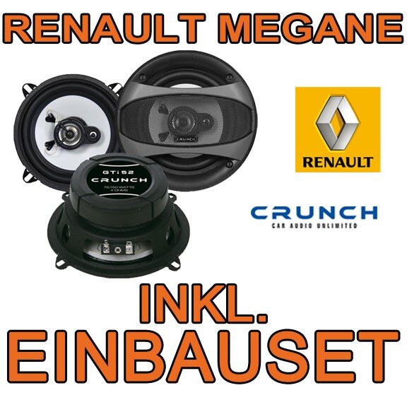 Lautsprecher - Crunch GTi52 - 13cm Triaxe für Renault Megane 3 - justSOUND