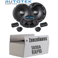 Lautsprechereinbauset 16,5cm Tür vorne -oder- hinten für Skoda Rapid - justSOUND