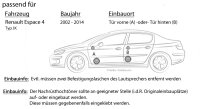 Lautsprecher Boxen Focal ISU130 | 13cm 2-Wege Auto Einbauzubehör - Einbauset passend für Renault Espace 4 JK Front Heck - justSOUND
