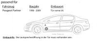 Lautsprecher Boxen Autotek ATX-62 | 2-Wege 16,5cm Koax Lautsprecher 16,5cm Auto Einbauzubehör - Einbauset passend für Peugeot Partner - justSOUND
