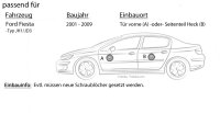 Lautsprecher Boxen Autotek ATX-62 | 2-Wege 16,5cm Koax Lautsprecher 16,5cm Auto Einbauzubehör - Einbauset passend für Ford Fiesta 6 Front Heck - justSOUND