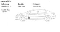 Lautsprecher Boxen Autotek ATX-62 | 2-Wege 16,5cm Koax Lautsprecher 16,5cm Auto Einbauzubehör - Einbauset passend für Ford Focus 2 Front - justSOUND