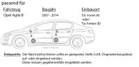 Lautsprecher Boxen Autotek ATX-6.2C | 2-Wege 16,5cm Lautsprecher System 16,5cm Auto Einbauzubehör - Einbauset passend für Opel Agila B - justSOUND