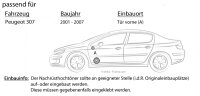 Lautsprecher Boxen Autotek ATX-6.2C | 2-Wege 16,5cm Lautsprecher System 16,5cm Auto Einbauzubehör - Einbauset passend für Peugeot 307 - justSOUND