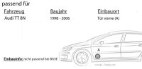 Audi TT 8N - Alpine SPG-17C2 - 2-Wege Koax Lautsprecher - Einbauset