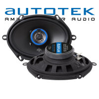Lautsprecher Boxen Autotek ATX-572 | 2-Wege oval 13x18cm Koax Lautsprecher 5x7 Auto Einbauzubehör - Einbauset passend für Ford KA Front - justSOUND