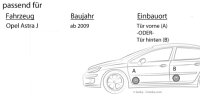 Opel Astra J - Lautsprecher Boxen Crunch GTS62 - 16,5cm 2-Wege Koax GTS 62 Auto Einbauzubehör - Einbauset