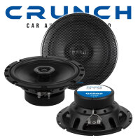 Citroen C3 + Pluriel - Lautsprecher Boxen Crunch GTS62 - 16,5cm 2-Wege Koax GTS 62 Auto Einbauzubehör - Einbauset