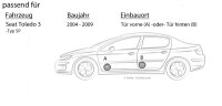 Lautsprecher Boxen Crunch GTS62 - 16,5cm 2-Wege Koax GTS 62 Auto Einbauzubehör - Einbauset passend für Seat Toledo 3 5P Front o. Heck - justSOUND