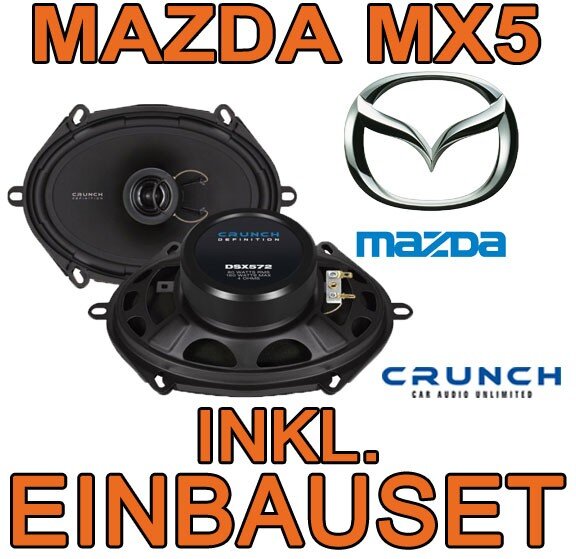 Crunch DSX572 - 5x7 Koax-System für Mazda MX5 NB - justSOUND