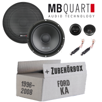 Lautsprecher Boxen MB Quart QS165 - 16,5cm Kompo Auto Einbauzuebehör - Einbauset passend für Ford KA Front - justSOUND