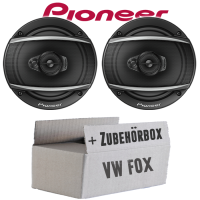 Lautsprecher Boxen Pioneer TS-A1670F - 16 cm 3-Weg Koaxiallautsprecher  Auto Einbausatz - Einbauset passend für VW Fox Front - justSOUND