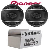 Lautsprecher Boxen Pioneer TS-A1670F - 16 cm 3-Weg Koaxiallautsprecher  Auto Einbausatz - Einbauset passend für Renault Kangoo 2 Front - justSOUND