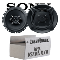 Sony XS-FB1730 - 16,5cm 3-Wege Koax Lautsprecher - Einbauset passend für Opel Astra G,H - justSOUND