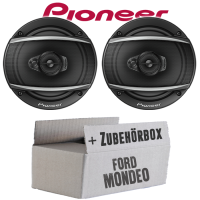 Lautsprecher Boxen Pioneer TS-A1670F - 16 cm 3-Weg Koaxiallautsprecher  Auto Einbausatz - Einbauset passend für Ford Mondeo Front Heck - justSOUND