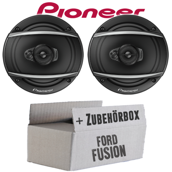 Lautsprecher Boxen Pioneer TS-A1670F - 16 cm 3-Weg Koaxiallautsprecher  Auto Einbausatz - Einbauset passend für Ford Fusion Front Heck - justSOUND
