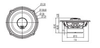 Lautsprecher Boxen Focal ICU130 | 13cm 2-Wege Koax Auto Einbauzubehör - Einbauset passend für Audi A4 B5 Ablage Heck - justSOUND