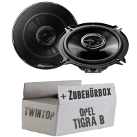Pioneer TS-G1320F - 13cm 2-Wege Koax Lautsprecher - Einbauset passend für Opel Tigra B Twin Top - justSOUND