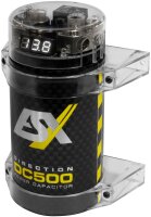 ESX DC500 - 0.5 Farad Puffer-Kondensator mit integriertem Verteilerblock