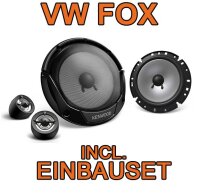 KENWOOD KFC-E170P - 16,5cm 2-Wege Lautsprecher Einbauset passend für VW Fox - justSOUND