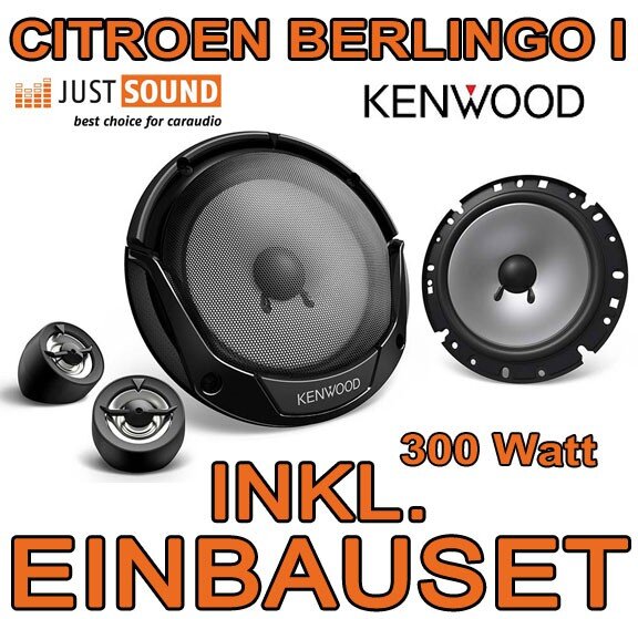 Citroen Berlingo I - Lautsprecher - Kenwood KFC-E170P - 16,5cm Einbauset