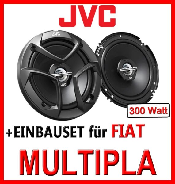 Lautsprecher Einbauset  - JVC CS-JS620 16,5cm - passend für Fiat Multipla vorne - justSOUND
