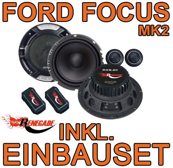 Renegade RX 6.2c - 16,5cm Komponenten-System für Ford Focus MK2 vorne - justSOUND