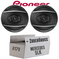 Lautsprecher Boxen Pioneer TS-A1670F - 16 cm 3-Weg Koaxiallautsprecher  Auto Einbausatz - Einbauset passend für Mercedes SLK R170 Front - justSOUND