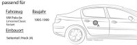 Lautsprecher Boxen Autotek ATX-462 | 2-Wege oval 10x15cm Koax Lautsprecher 4x6 Auto Einbauzubehör - Einbauset passend für VW Polo 6N Heck - justSOUND