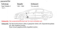 Lautsprecher Boxen Crunch GTS5.2C - 13cm 2-Wege System GTS 5.2C Auto Einbauzubehör - Einbauset passend für Seat Toledo 1 1L - justSOUND