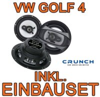 Crunch GTi62 - 16,5cm Triaxe für VW Golf 4 - justSOUND