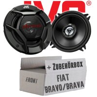 JVC CS-DR520 - 13cm 2-Wege Koax-Lautsprecher - Einbauset passend für Fiat Bravo + Brava 182 Front - justSOUND