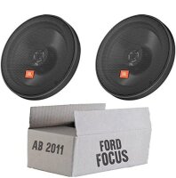 JBL STAGE2 624 | 2-Wege | 16,5cm Koax Lautsprecher - Einbauset passend für Ford Focus 3 Front Heck - justSOUND