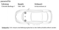Lautsprecher Boxen JBL Stage2 424 | 2-Wege | 10cm Koax Auto Einbauzubehör - Einbauset passend für Citroen Berlingo 1 - justSOUND