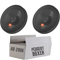 JBL STAGE2 624 | 2-Wege | 16,5cm Koax Lautsprecher - Einbauset passend für Peugeot Boxer 2 - justSOUND