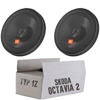 JBL STAGE2 624 | 2-Wege | 16,5cm Koax Lautsprecher - Einbauset passend für Skoda Octavia 2 1Z Front - justSOUND