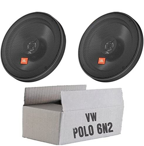 JBL STAGE2 624 | 2-Wege | 16,5cm Koax Lautsprecher - Einbauset passend für VW Polo 6N2 - justSOUND