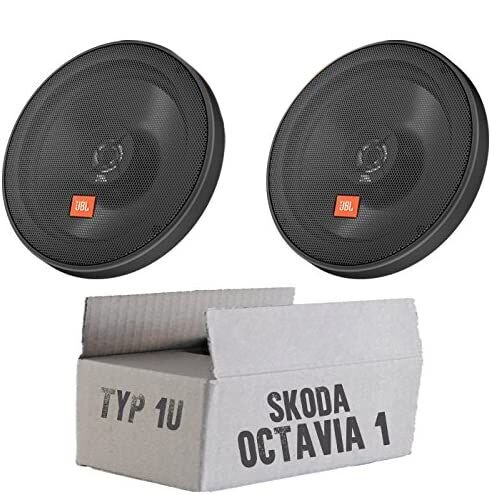 JBL STAGE2 624 | 2-Wege | 16,5cm Koax Lautsprecher - Einbauset passend für Skoda Octavia 1 1U Front - justSOUND