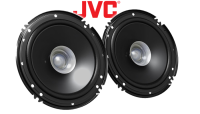 Lautsprecher Boxen JVC CS-J610X - 16,5cm Auto Einbauzubehör 300Watt Koaxe KFZ PKW Paar  - Einbauset passend für Audi A3 8L Heck - justSOUND