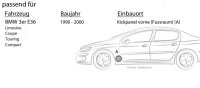 Lautsprecher Boxen Kenwood KFC-S1356 - 13cm Koax Auto Einbauzubehör - Einbauset passend für BMW 3er E36 Front - justSOUND