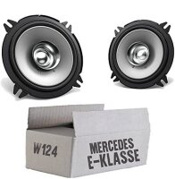 Lautsprecher Boxen Kenwood KFC-S1356 - 13cm Koax Auto Einbauzubehör - Einbauset passend für Mercedes W124 Limo Heck - justSOUND