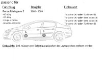 Lautsprecher Boxen Kenwood KFC-S1356 - 13cm Koax Auto Einbauzubehör - Einbauset passend für Renault Megane 2 - justSOUND