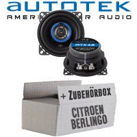 Lautsprecher Boxen Autotek ATX-42 | 2-Wege 10cm Koax Lautsprecher 100mm Auto Einbauzubehör - Einbauset passend für Citroen Berlingo 1 - justSOUND