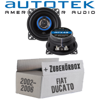 Lautsprecher Boxen Autotek ATX-42 | 2-Wege 10cm Koax Lautsprecher 100mm Auto Einbauzubehör - Einbauset passend für Fiat Ducato 244 Front - justSOUND